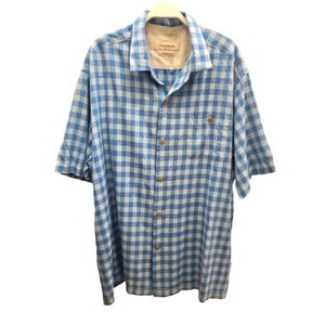 Tommy Bahama Original Fit 100% Short Sleeve Checkered Shirt - XL